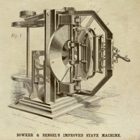 Inventions - Bowker & Bensel's Improved Stave Machine