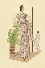 Vintage Fashion - Layered Summer Dress in Flower Print