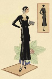 Vintage Fashion - Modeles Originaur: Layered Black Dress