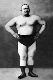Vintage Muscle Men - Bodybuilder in Hands on Hips Pose