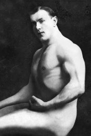 Vintage Muscle Men - Arm Curl from Seated Pose