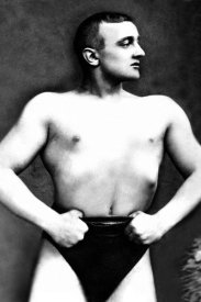 Vintage Muscle Men - Bodybuilder with Thumbs Tucked in Belt