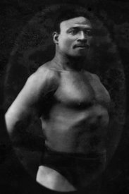 Vintage Muscle Men - Bodybuilder's Shadowed Torso