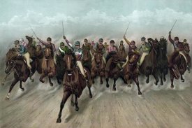 Currier and Ives - A Great field in a grand rush