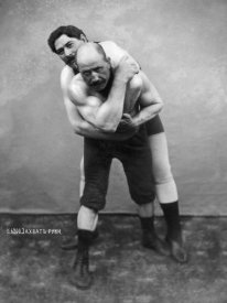 Vintage Wrestler - Wrestling Hold from Behind