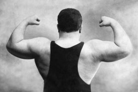 Vintage Wrestler - Russian Wrestler's Back and Shoulders