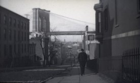 George Bradford Brainerd - Street Scene Near Brooklyn Bridge, ca. 1872-1887