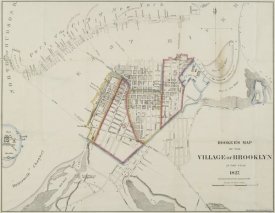 Unknown - Hooker's Map of the Village of Brooklyn, 1827