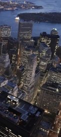 Cameron Davidson - Night aerial view of the Financial District, NYC (right)