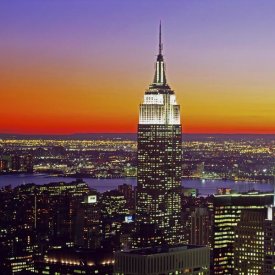 Richard Berenholtz - Midtown Manhattan at Sunset, NYC (left)