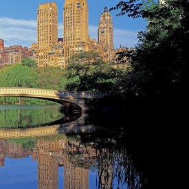 Richard Berenholtz - Bow Bridge and Central Park West View, NYC (right)
