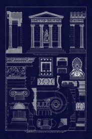 J. Buhlmann - Temple of Nike Apteros at Athens (Blueprint)