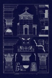 J. Buhlmann - Tower of the Winds and Stoa of Hadrian (Blueprint)