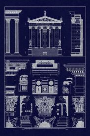 J. Buhlmann - Temples of Antonius, Castor and Mars (Blueprint)