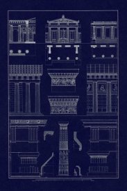 J. Buhlmann - Doric Order, Temple of Zeus and Cased Column (Blueprint)