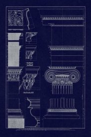 J. Buhlmann - Details from the North Portico of the Erechtheum (Blueprint)