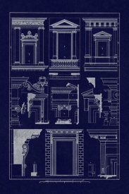 J. Buhlmann - Windows of Palazzo Non Finito, Palace and House at Rome (Blueprint)