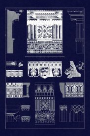 J. Buhlmann - Entablatures, Terracottas and Cymas (Blueprint)