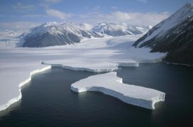 Tui De Roy - Dugdale and Murray Glaciers descending into Robertson Bay, Victoria Land, Antarctica