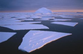 Tui De Roy - Broken fast ice, under impending midnight storm, Edward VIII Bay, Kemp coast, east Antarctica