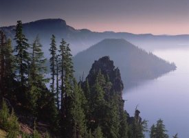 Tim Fitzharris - Wizard Island in the center of Crater Lake, Crater Lake National Park, Oregon