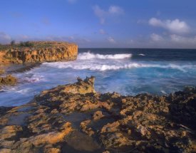 Tim Fitzharris - Pacific Ocean waves and cliffs at Keoneloa Bay, Kauai, Hawaii