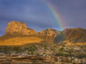 Tim Fitzharris - Rainbow near El Capitan, Guadalupe Mountains National Park, Texas