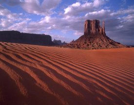 Tim Fitzharris - East and West Mittens, buttes with rippled sand, Monument Valley, Arizona
