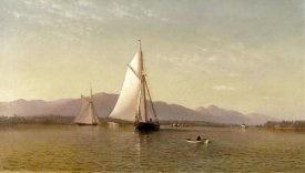Francis Augustus Silva - The Hudson at the Tappan Zee, 1876