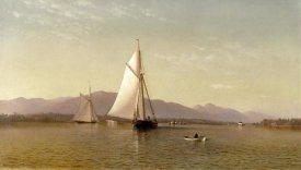 Francis Augustus Silva - The Hudson at the Tappan Zee, 1876