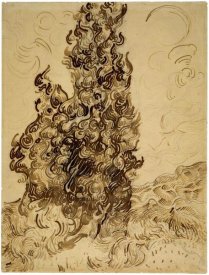 Vincent van Gogh - Cypresses (Les Cyprès), June 1889