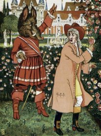 Walter Crane - Beauty and the Beast - The Beast in Red