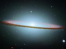NASA - M104 - The Sombrero Galaxy - Colored with Infrared Data