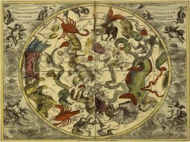 Andreas Cellarius - Maps of the Heavens: Haemisphaerium Stellatum Australe Antiquum