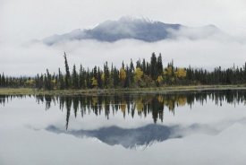 Michael Quinton - Alaska Range reflected in Slana Slough in fall, Alaska