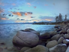 Tim Fitzharris - Rocky shoreline along Hidden Beach, Lake Tahoe, Nevada