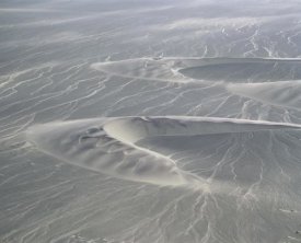 Gerry Ellis - Aerial of barchan dunes, Skeleton Coast National Park, Namibia