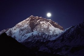 Colin Monteath - Moon over Nuptse from Lobuche, Khumbu region, Nepal
