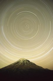 Harley Betts - Star trails around the south celestial pole, Pouakai Range, New Zealand