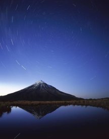 Harley Betts - Star trails around the south celestial pole over Mt Taranaki, New Zealand