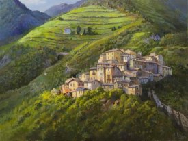 Adriano Galasso - Villaggio sui monti