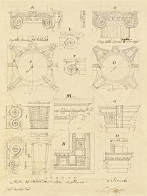 Giuseppe Vannini - Plate 20 for Elements of Civil Architecture, ca. 1818-1850