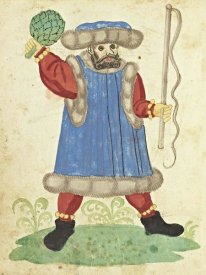 German 16th Century - Civic festival of the Nuremberg Schembartlauf - Blue Costume