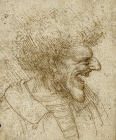 Leonardo da Vinci - Caricature of a Man with Bushy Hair