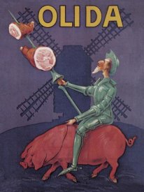 Advertisement - Pigs and Pork: Don Quixote Riding a Pig