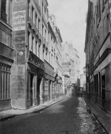 Charles Marville - Paris, 1865 - Rue des Bourdonnais de la rue de Rivoli