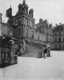 Eugène Atget - Fountainebleau, 1903 - Cour des Adieux