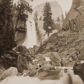 Carleton Watkins - Piwayac - Vernal Fall - 300 ft. Yosemite, California, 1861