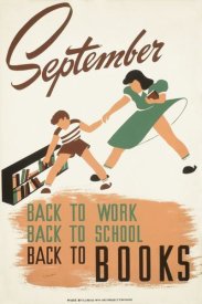 WPA - September - back to work - back to school - back to BOOKS