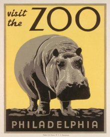 WPA - Visit the zoo - Philadelphia - Hippo